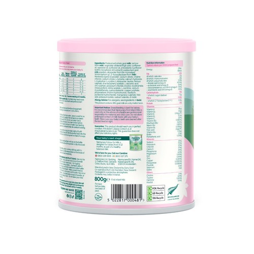 Nannycare Goat Stage 1 First Infant Milk Formula thumbnail 3