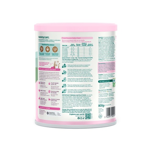 Nannycare Goat Stage 1 First Infant Milk Formula thumbnail 4
