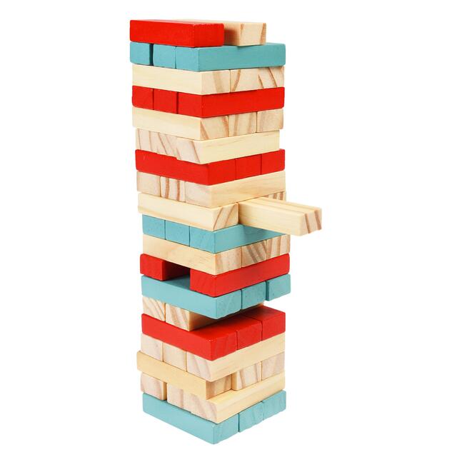 Rex London Mini Wooden Topple Tower - Wild Bear thumbnail 2