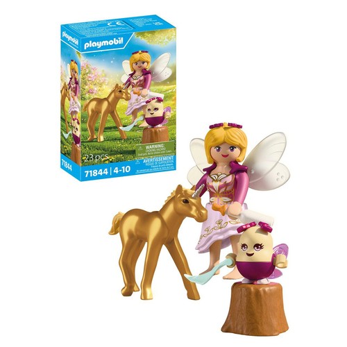 Playmobil 71844 Magical Unicorns Golden Unicorn Foal with Fairy thumbnail 2