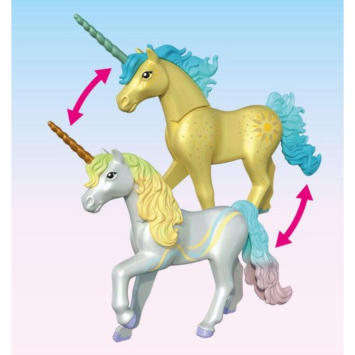 Playmobil 71840 Magical Unicorns Rainbow Flower With Collectible Unicorn thumbnail 3