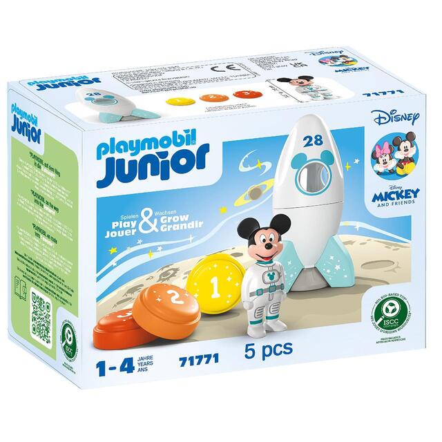 Playmobil 71771 Junior & Disney - Mickey Mouse's Rocket Space Adventure