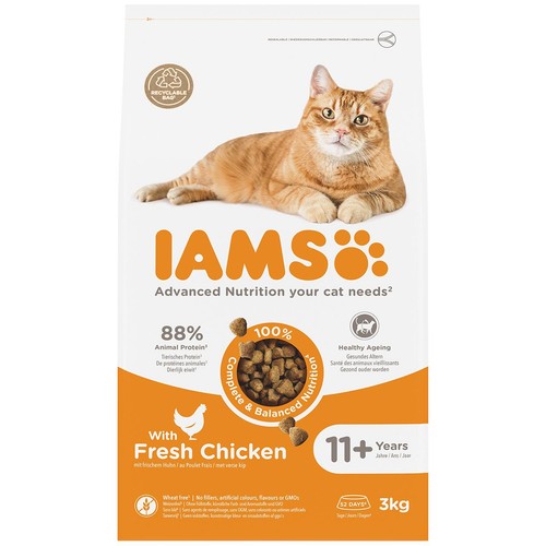 IAMS Senior 11+ Dry Cat Food Chicken
