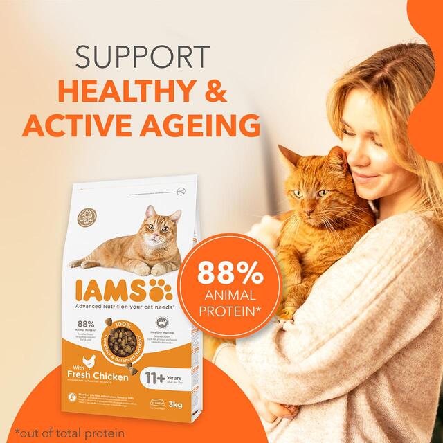 IAMS Senior 11+ Dry Cat Food Chicken thumbnail 4