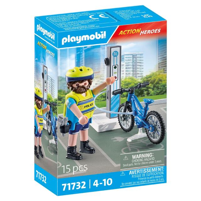 Playmobil 71732 Action Heroes Police Bicycle Patrol thumbnail 2