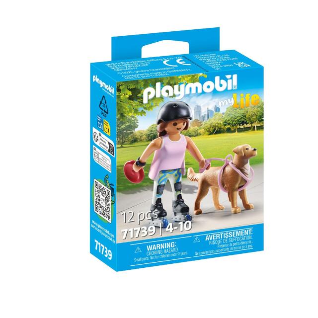 Playmobil 71739 My Life Skater with Retriver Collectible Set