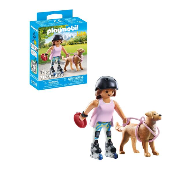 Playmobil 71739 My Life Skater with Retriver Collectible Set thumbnail 4