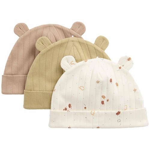 M&S Leaf Hats, 0-6 Months, Sand thumbnail 2