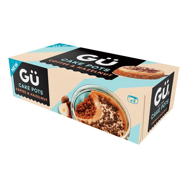 Gu Coffee & Hazelnut Cake Pot Dessert 2x65g thumbnail 5