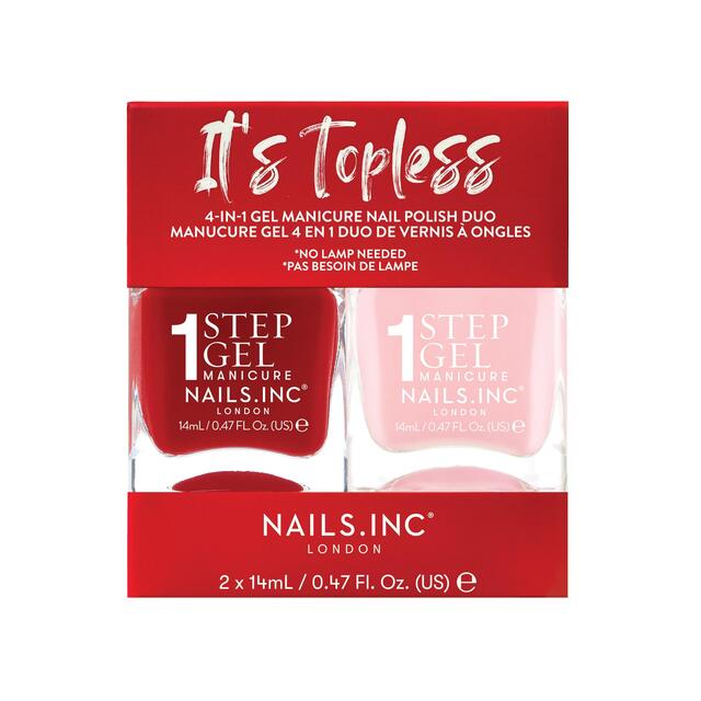 Nails. INC Topless Nail Polish Duo