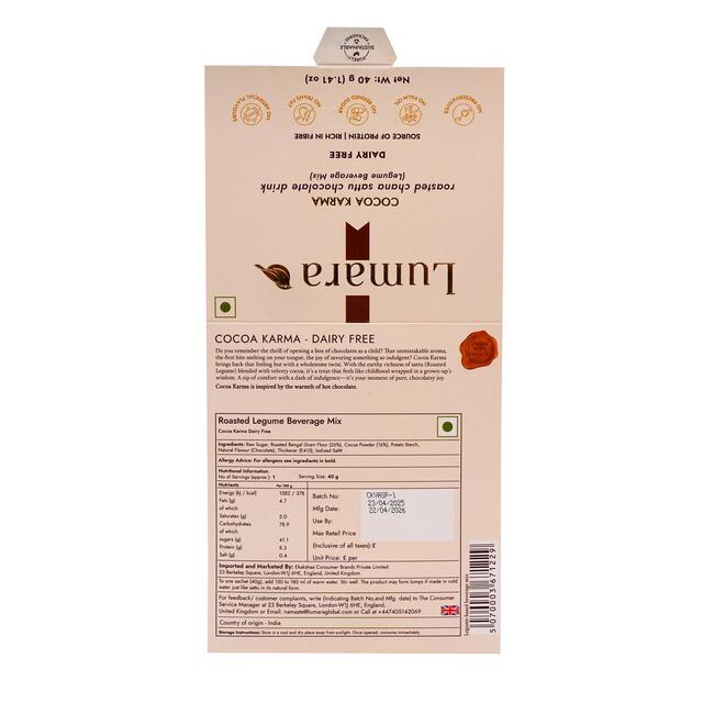 COCOA KARMA roasted chana sattu chocolate drink DAIRY FREE thumbnail 5