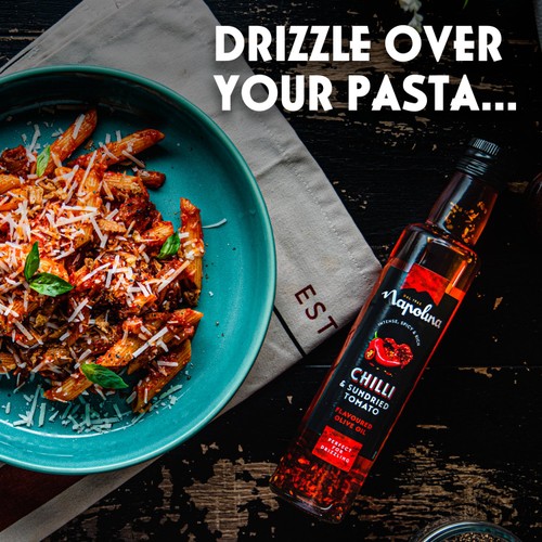 Napolina Chilli & Sundried Tomato Flavoured Olive Oil 250ml thumbnail 4