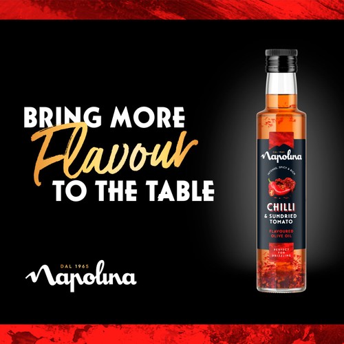 Napolina Chilli & Sundried Tomato Flavoured Olive Oil 250ml thumbnail 5