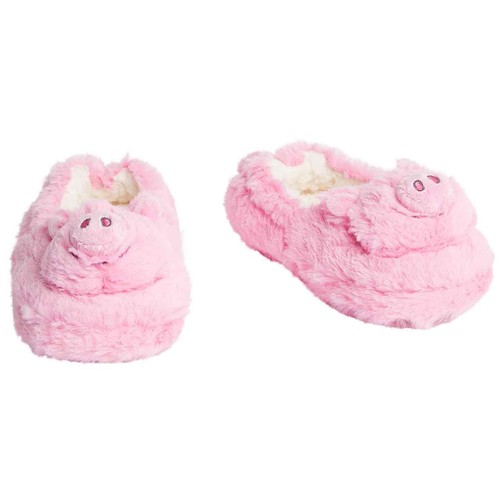 M&S Kids Percy Pig Slippers, Size 7, Pink