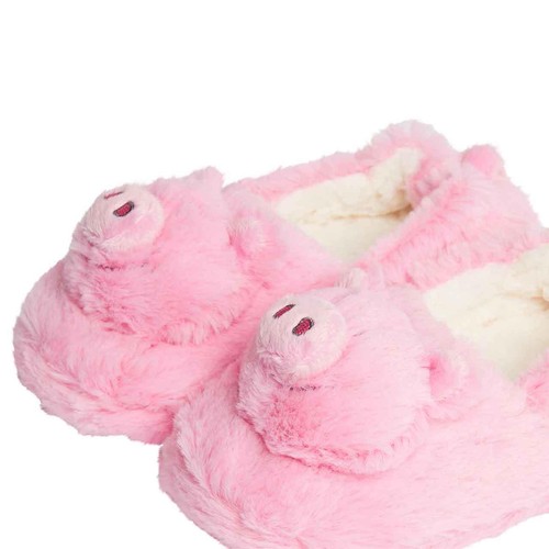 M&S Kids Percy Pig Slippers, Size 7, Pink thumbnail 2