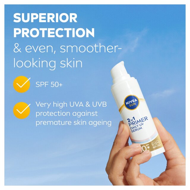NIVEA Sun UV Face 2 in1 Daily Primer Face Serum SPF50+ thumbnail 3