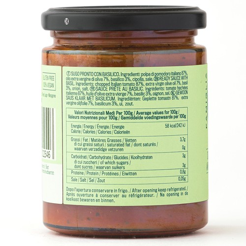 Crispino Pasta Sauce Tomato Basilico thumbnail 2