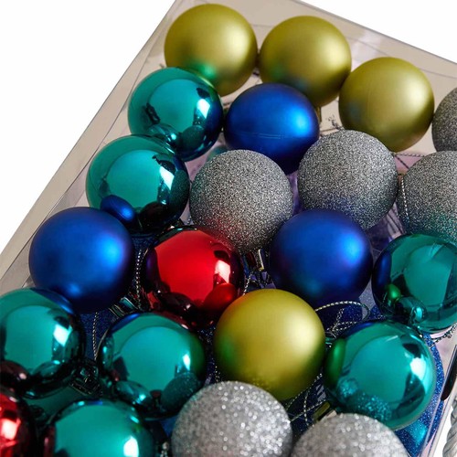 M&S Shatterproof Bright Multicoloured Baubles thumbnail 3