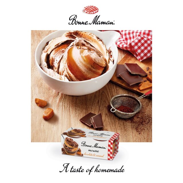 Bonne Maman Chocolate & Caramel Mousse 2x70g thumbnail 2