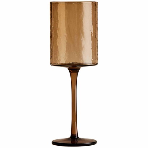 M&S Hammered Wine Glasses, Brown thumbnail 2