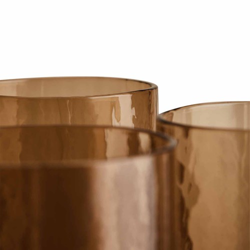M&S Hammered Wine Glasses, Brown thumbnail 4