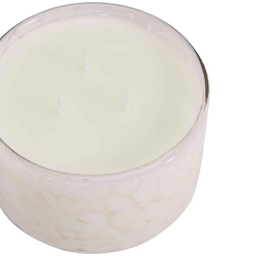 M&S Lychee & Dragonfruit Confetti 3 Wick Candle, White thumbnail 3