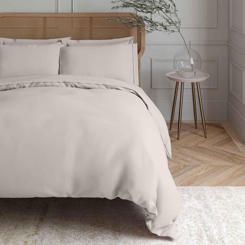 M&S Egyptian Cotton 230 Thread Count Duvet Cover, Single, Cream thumbnail 2