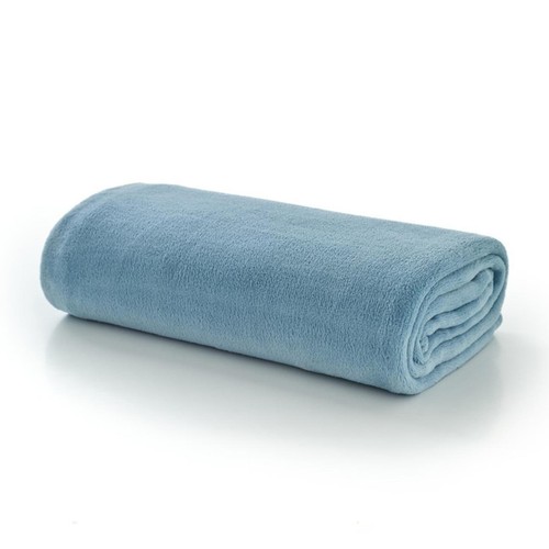 Deyongs Snuggle Touch Throw, Light Blue thumbnail 2