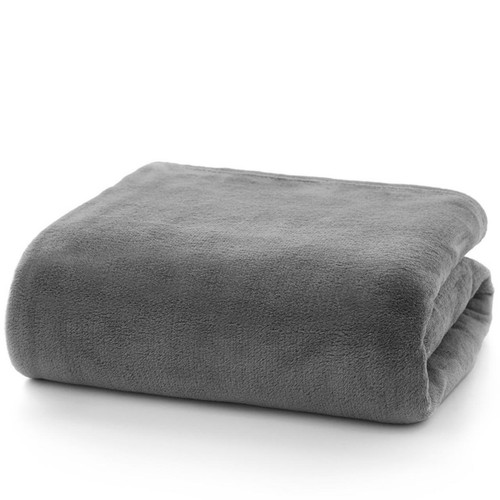 Deyongs Snuggle Touch Throw, Dark Grey