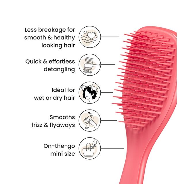 Tangle Teezer Kids Mini Detangling Hairbrush, Pink Punch thumbnail 2