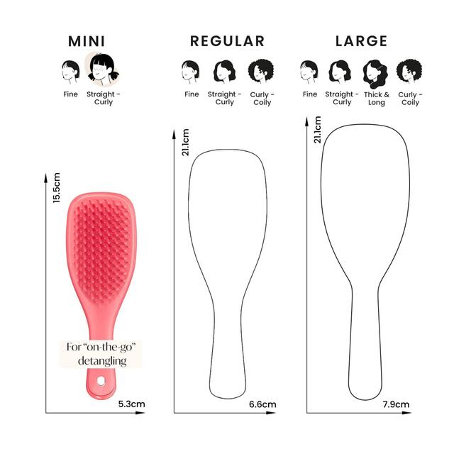 Tangle Teezer Kids Mini Detangling Hairbrush, Pink Punch thumbnail 7