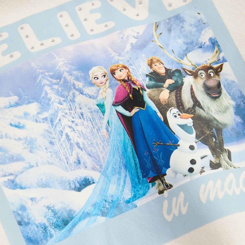 M&S Frozen Sweat and Kickflare Outfit, 4-5 Years, Ecru thumbnail 2