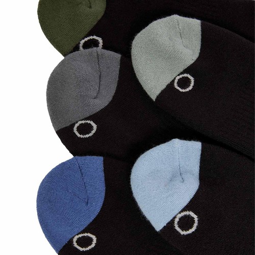 M&S Mens Goodmove 5pk Cool & Fresh Cushioned Sports Socks, 6-8, Black thumbnail 2