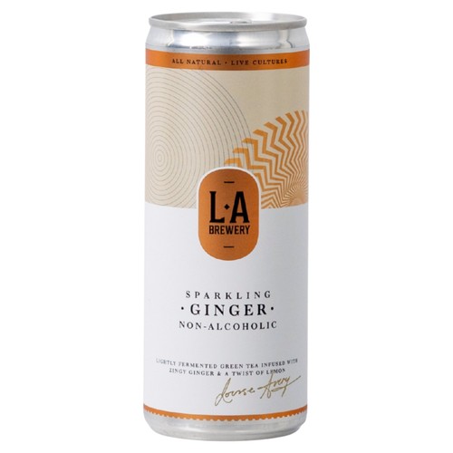 LA Brewery non-alcoholic ginger kombucha