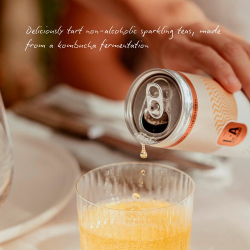 LA Brewery non-alcoholic ginger kombucha thumbnail 2