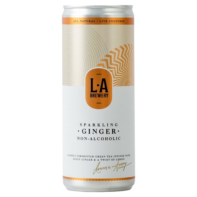 LA Brewery non-alcoholic ginger kombucha