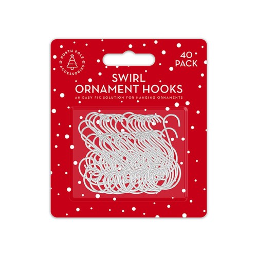 North Pole Accessories Swirl Ornament Hooks