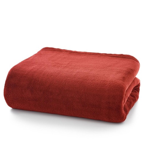 Deyongs Snuggle Touch Throw, Crimson