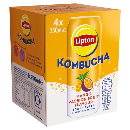 Lipton Mango & Passionfruit Kombucha thumbnail 2