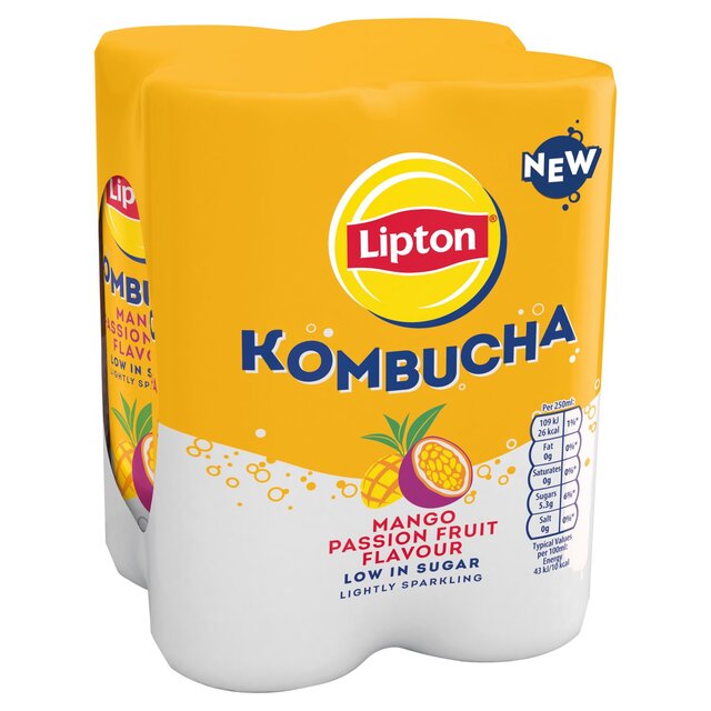 Lipton Mango & Passionfruit Kombucha thumbnail 4