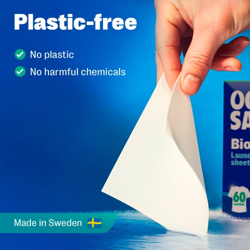 OceanSaver Plastic Free Bio Laundry Detergent Sheets thumbnail 3