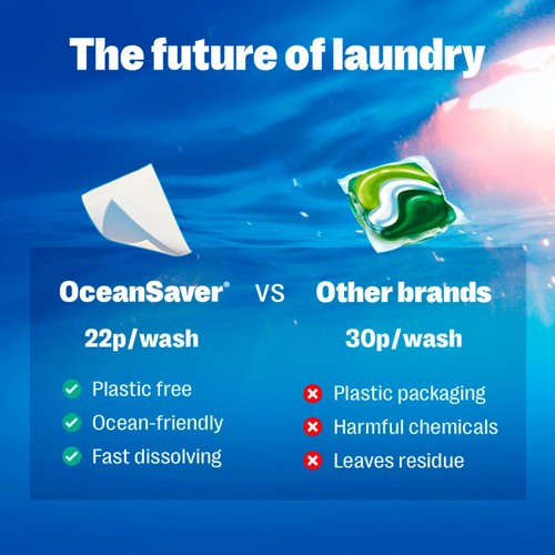 OceanSaver Plastic Free Bio Laundry Detergent Sheets thumbnail 8
