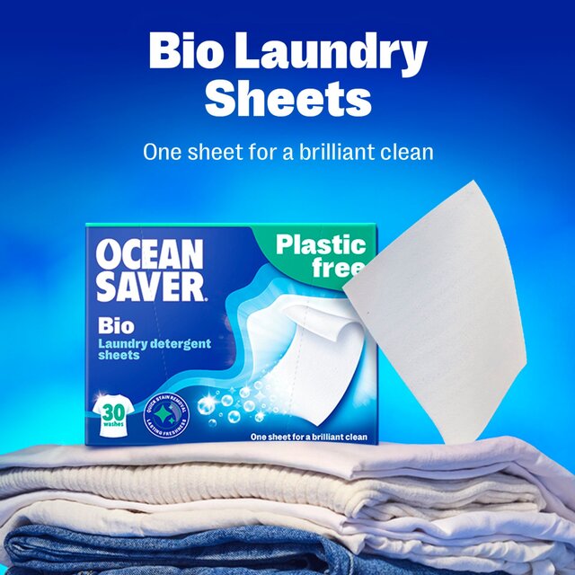 OceanSaver Plastic Free Bio Laundry Detergent Sheets thumbnail 2