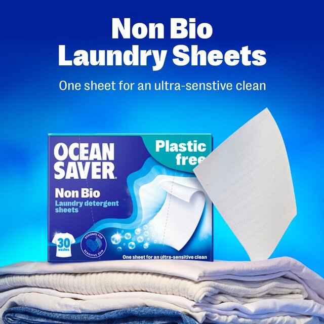 OceanSaver Plastic Free Non-Bio Laundry Detergent Sheets thumbnail 2