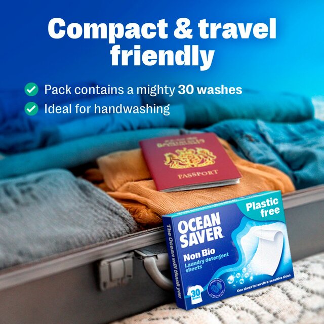 OceanSaver Plastic Free Non-Bio Laundry Detergent Sheets thumbnail 7