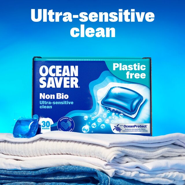 OceanSaver Plastic Free 30 Non-Bio Washing Capsules thumbnail 2