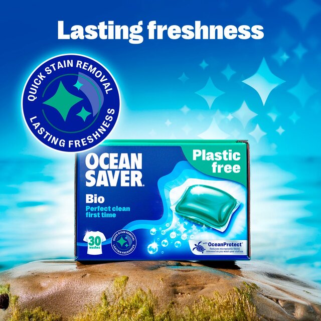 OceanSaver Plastic Free 30 Bio Washing Capsules thumbnail 2