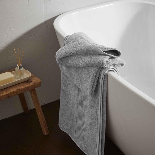M&S Collection Luxury Egyptian Cotton Face Towels, Silver Grey thumbnail 5
