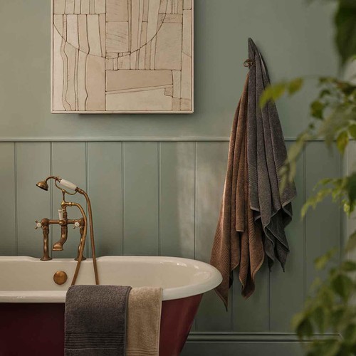 M&S Collection Luxury Egyptian Cotton Face Towels, Charcoal thumbnail 2