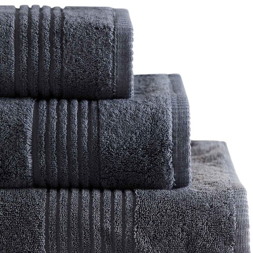 M&S Collection Luxury Egyptian Cotton Face Towels, Charcoal thumbnail 5